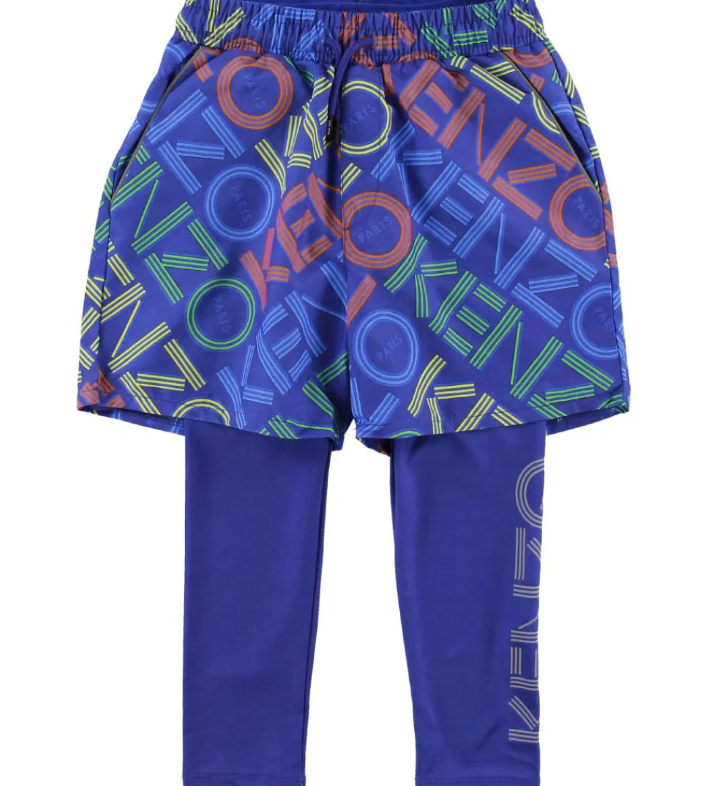 Kenzo Træningsbukser|Sportsshorts*Leggings/Shorts - Exclusive Edition - Vivid Blue m. Logo
