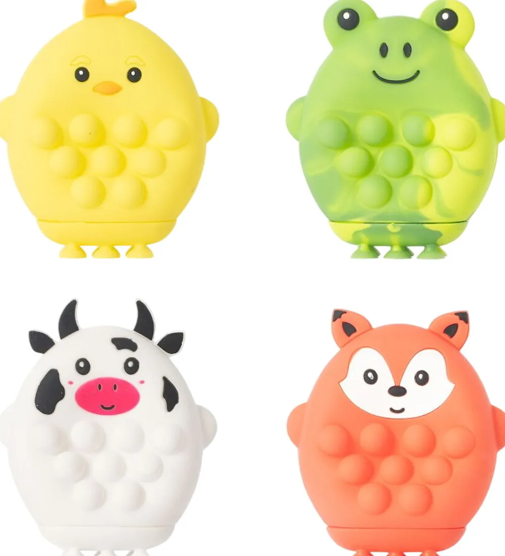 Figurer|Bolde-Keycraft Legetøjsfigur - Pop Farm Animal - Assorteret - Gul/Grøn