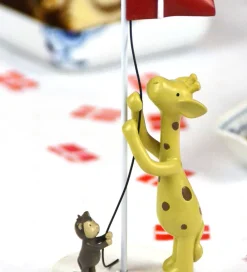 Pyntefigurer-Kids by Friis Bordpynt - 17 cm - Giraf og abe