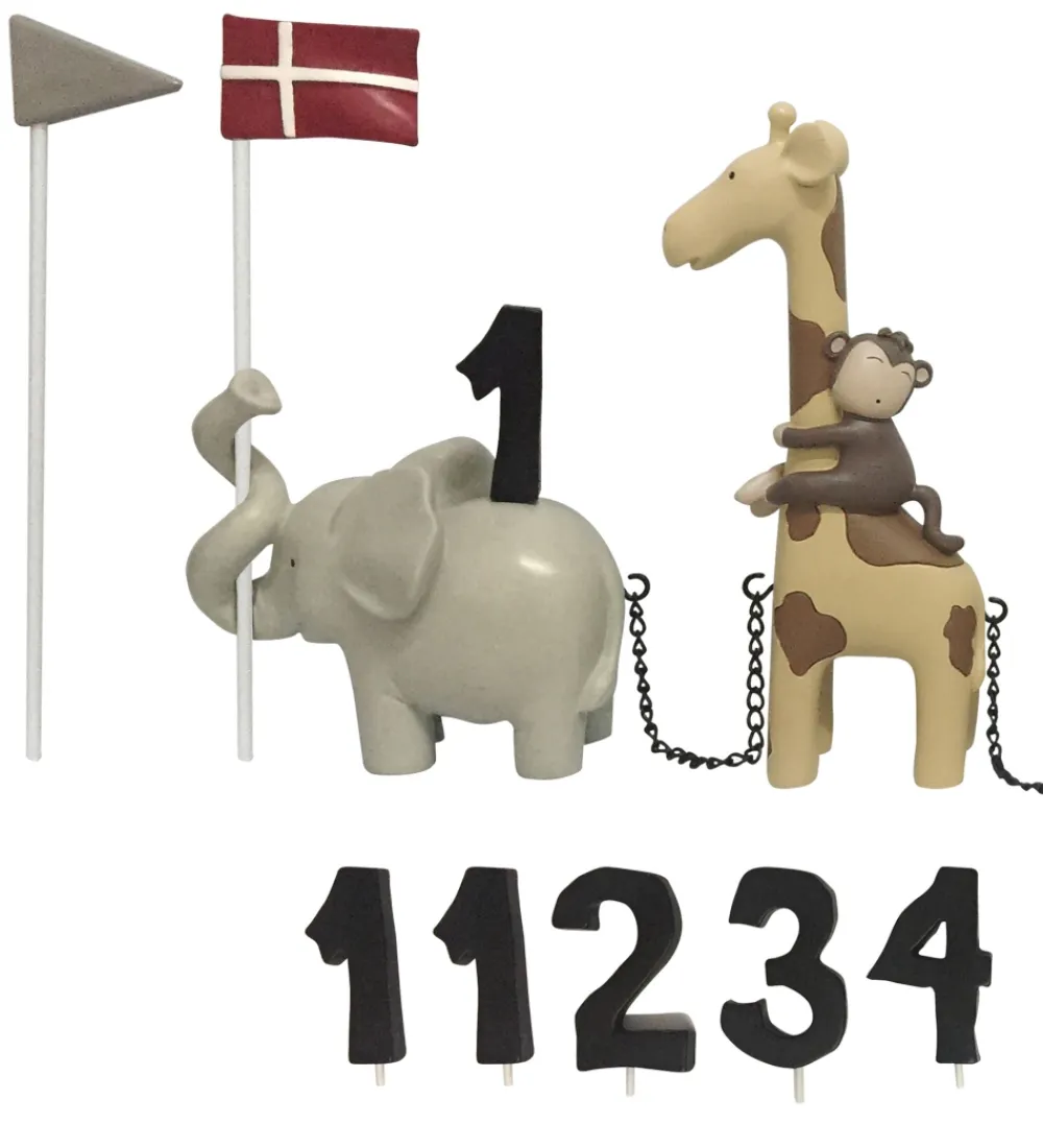 Fødselsdagstoge-Kids by Friis Fødselsdagstog - 45 cm - Safaridyr