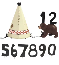 Kids by Friis Fødselsdagstoge*Fødselsdagstog - Indianerpige m. 11 Tal