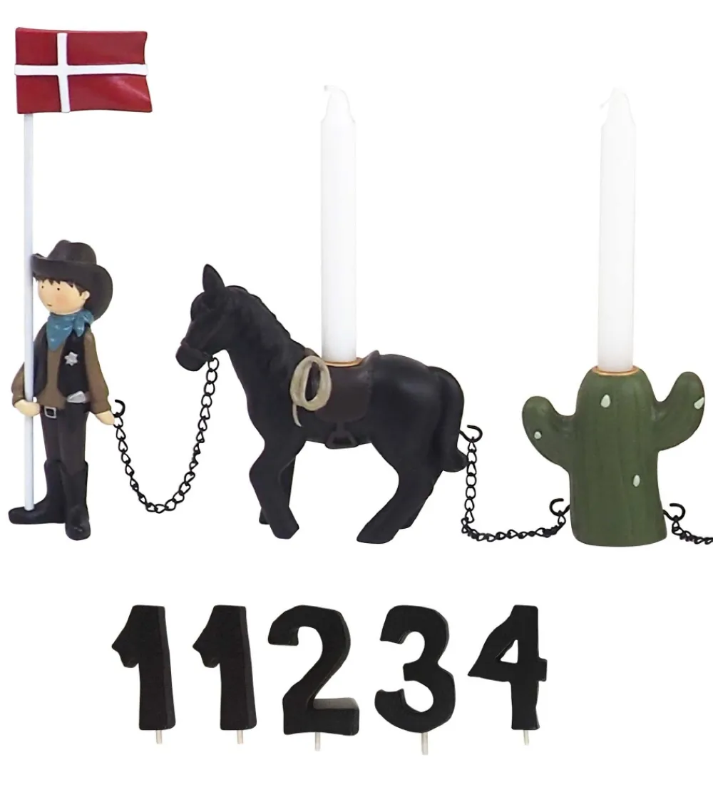 Fødselsdagstoge-Kids by Friis Fødselsdagstog - Cowboy m. 11 Tal