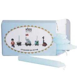 Fødselsdagstoge-Kids by Friis Lys til Fødselsdagstog - 10 stk - Lyseblå