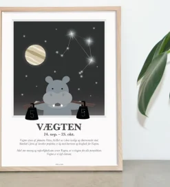 Plakater Og Billeder-Kids by Friis Plakat - Stjernetegn - Vægten