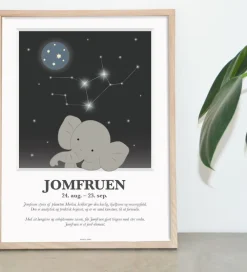Kids by Friis Plakater Og Billeder*Plakat - Stjernetegn - Jomfruen