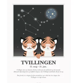 Plakater Og Billeder-Kids by Friis Plakat - Stjernetegn - Tvilligen