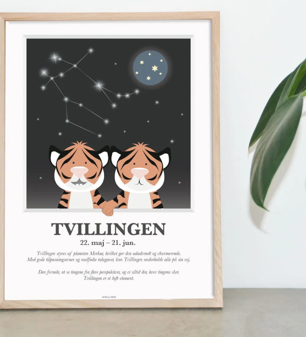 Plakater Og Billeder-Kids by Friis Plakat - Stjernetegn - Tvilligen