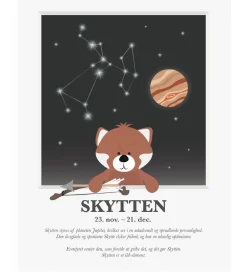 Plakater Og Billeder-Kids by Friis Plakat - Stjernetegn - Skytten