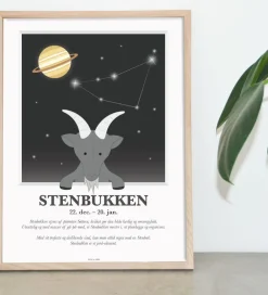 Kids by Friis Plakater Og Billeder*Plakat - Stjernetegn - Stenbukken