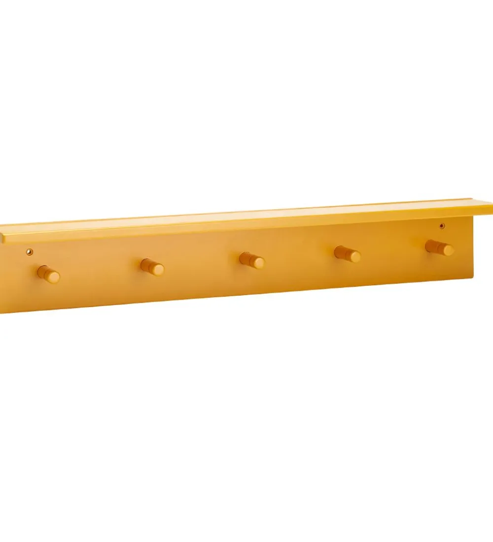 Kids Concept Hylder*Hylde m. Knager - 60x10 cm - Træ - Mango