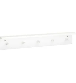 Hylder-Kids Concept Hylde m. Knager - 60x10 cm - Træ - Hvid