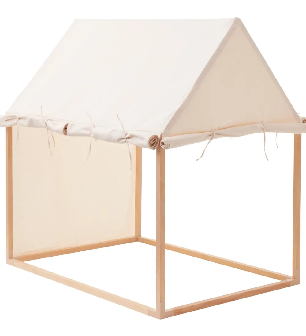 Kids Concept Legetelte|Legetelte*Legetelt - Hus - 110x84 cm - Naturhvid
