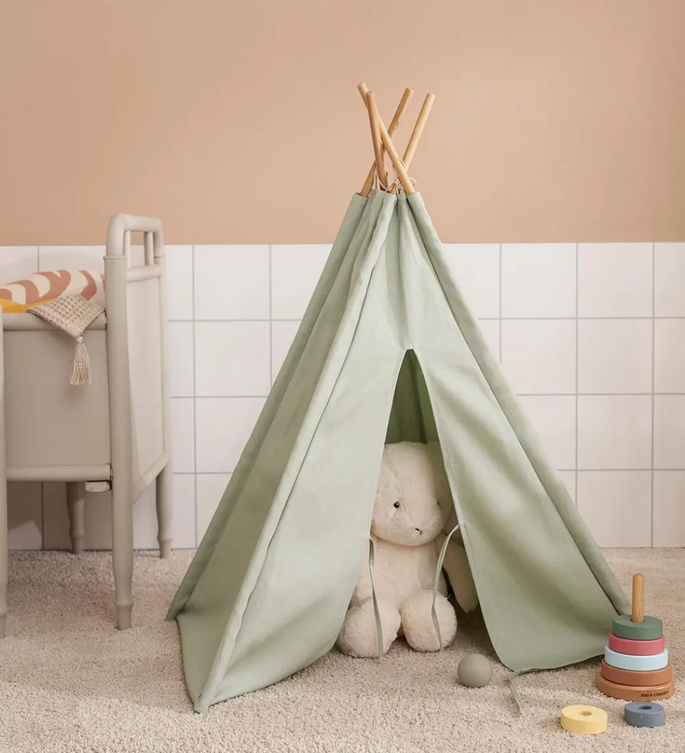 Kids Concept Legetelte|Legetelte*Legetelt - Mini Tipi - Lysegrøn