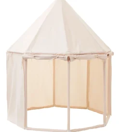 Legetelte|Legetelte-Kids Concept Legetelt - Pavillon - 122x142 cm - Naturhvid