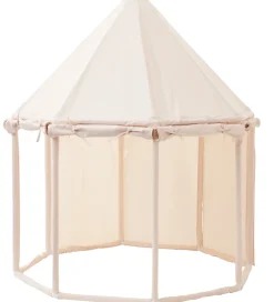 Legetelte|Legetelte-Kids Concept Legetelt - Pavillon - 122x142 cm - Naturhvid