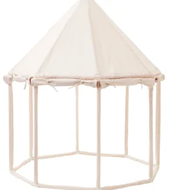 Legetelte|Legetelte-Kids Concept Legetelt - Pavillon - 122x142 cm - Naturhvid