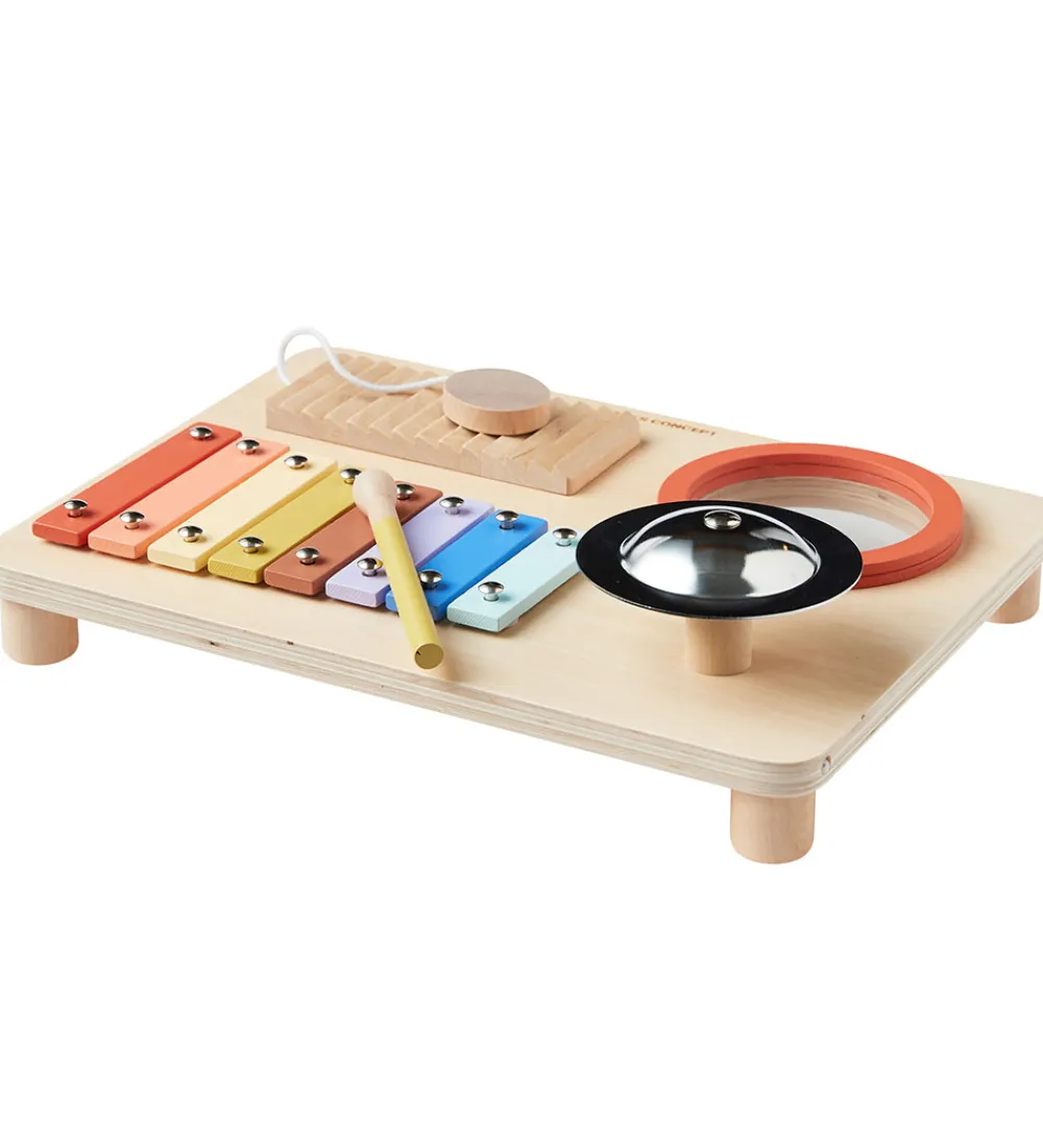 Musikinstrumenter-Kids Concept Musik-bord - Træ - 4 Instrumenter