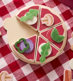 Legemad-Kids Concept Pizza Kit - Træ - Kid's HUB