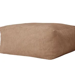 Kids Concept Puffer*Puf - 85x85x34 cm - Fløjl - Brun