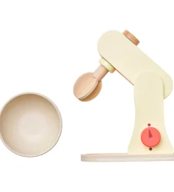 Trælegetøj|Rolleleg-Kids Concept Røremaskine - Træ - 17 cm - Lysegul/Rosa