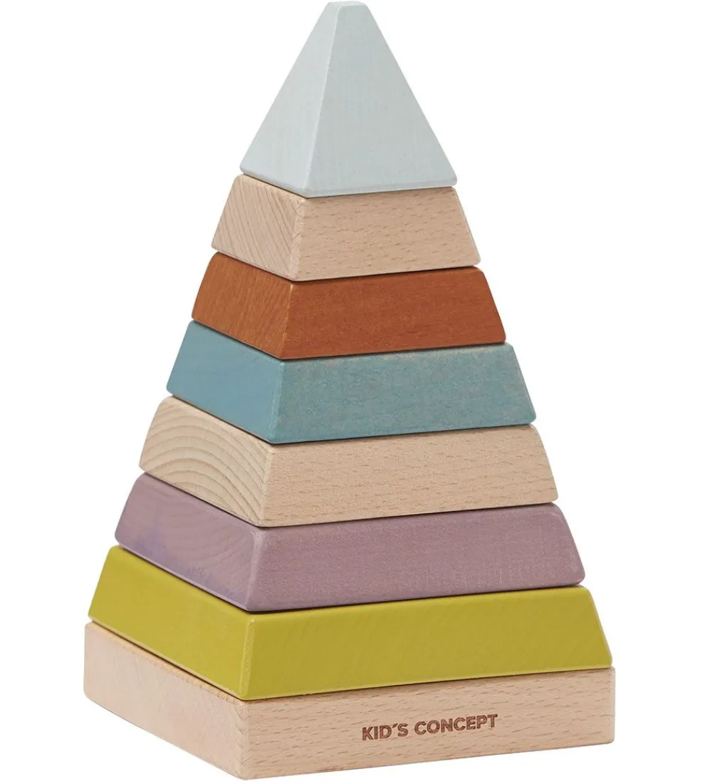 Stablelegetøj-Kids Concept Stabletårn - Plocktorn Pyramid - Neo - Multi
