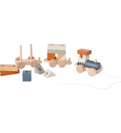 Kids Concept Trælegetøj*Tog m. Klodser - 38 cm - Træ