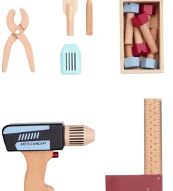 Legeværktøj-Kids Concept Trælegetøj - Værktøjskuffert - Træ