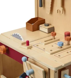 Legeværktøj|Legekøkken Og Legemøbel-Kids Concept Værktøjsbænk - 39 dele - Træ