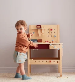 Legeværktøj|Legekøkken Og Legemøbel-Kids Concept Værktøjsbænk - 39 dele - Træ