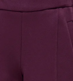 Træningsbukser|Træning Og Gymnastik-Kids Only Bukser - KogWarm - Mauve Wine/Panel White/Blac