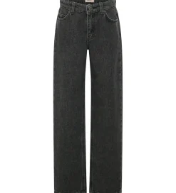 Bukser Og Jeans-Kids Only Jeans - KogLumi - Washed Black/ Heart Embroide
