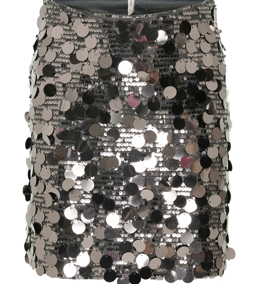 Nederdele-Kids Only Nederdel - KogJadel - Asphalt/Asphalt Sequins