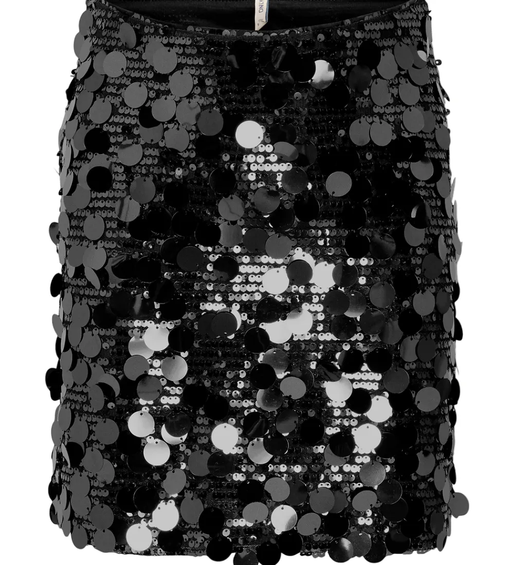 Nederdele-Kids Only Nederdel - KogJadel - Black/Black Sequins