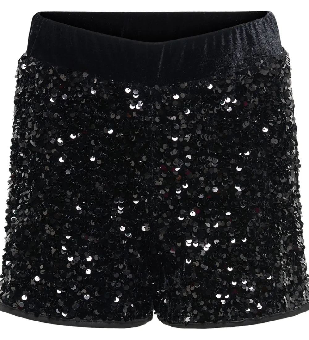 Kids Only Shorts Og Knickers*Shorts - KogConfidence - Sort m. Palietter