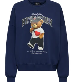 Sweatshirts-Kids Only Sweatshirt - KogLinda - Midnight Sail/New York Teddy