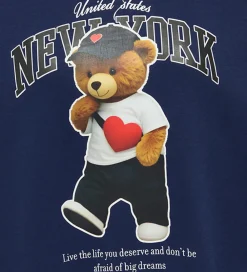 Sweatshirts-Kids Only Sweatshirt - KogLinda - Midnight Sail/New York Teddy