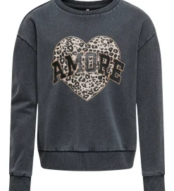 Sweatshirts-Kids Only Sweatshirt - Noos - KogRuna - Phantom/Amore/Leo