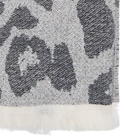 Tørklæder-Kids Only Tørklæde - 170 cm - Strik - KogBrina - Sort m. Leopard