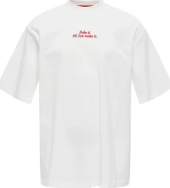 T-Shirts-Kids Only T-shirt - KogBabette - Cloud Dancer/Croissant