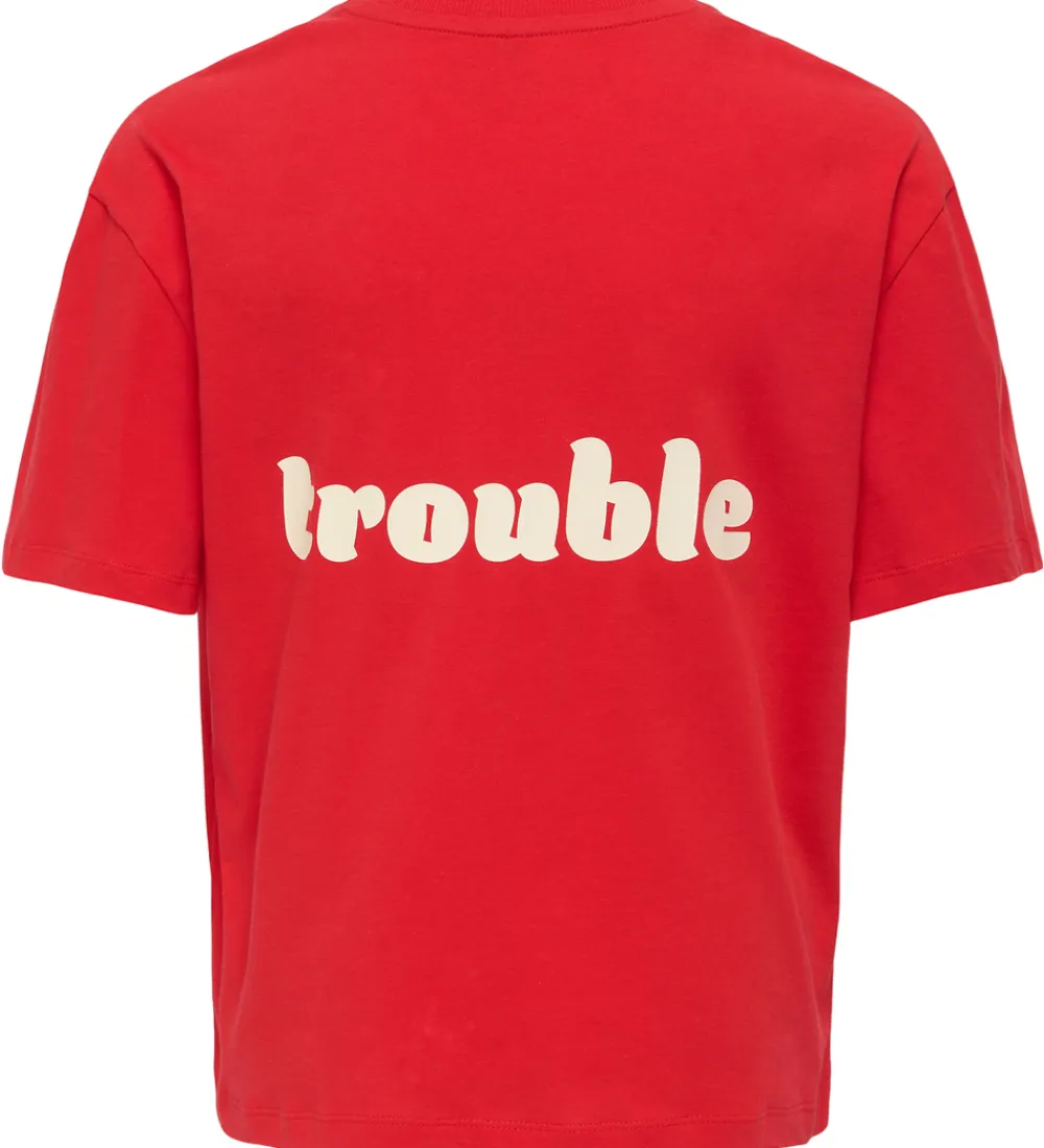 T-Shirts-Kids Only T-shirt - KogEllie - High Risk Red/Trouble