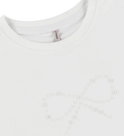 Kids Only T-Shirts*T-shirt - KogKate - Pearl - Cloud Dancer/Bow