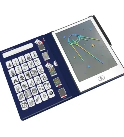 Malebog|Kreasæt-Kidywolf LCD-tegnetavle m. 30 Motiver - Galaxy