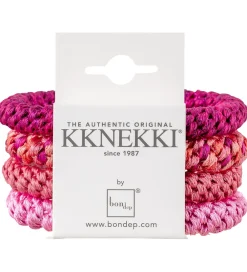Kknekki Hårelastikker*Hårelastikker - 4-pak - Pink