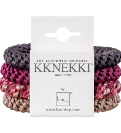 Kknekki Hårpynt|Hårelastikker*Hårelastikker - 4-pak - Brun/Beige/Red