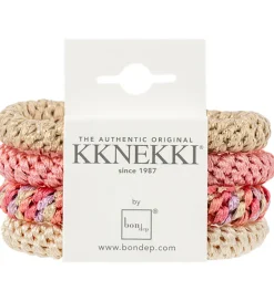 Kknekki Hårelastikker*Hårelastikker - 4-pak - Pink Glitter