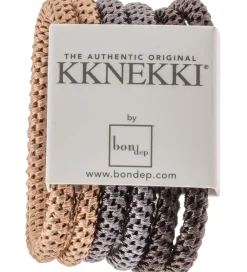 Kknekki Hårelastikker*Hårelastikker - Slim - 6-pak - Brun