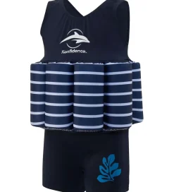 Svømmeveste-Konfidence Svømmedragt - UV40+ - Navy Blue/Breton