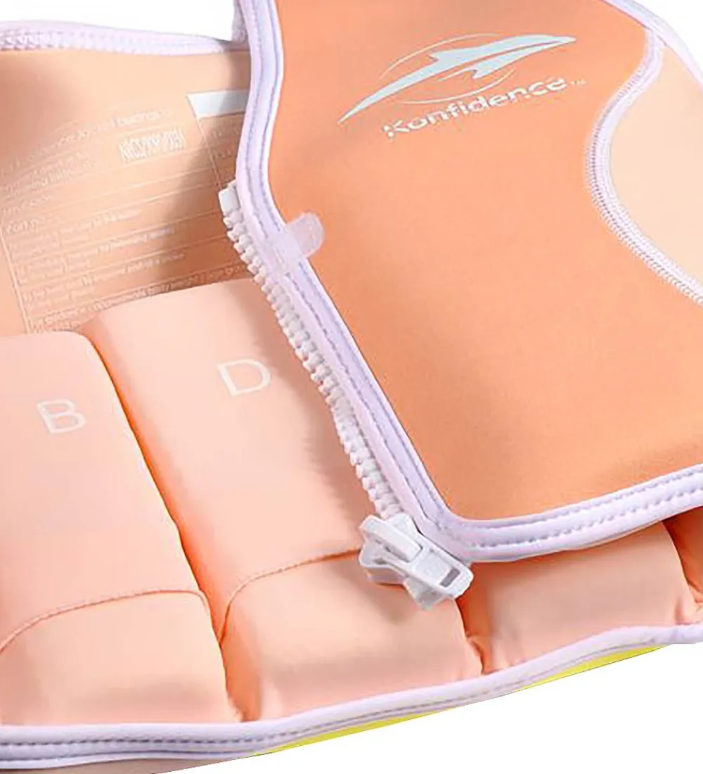 Konfidence Svømmeveste*Svømmevest - UV50+ - Rose/Gul