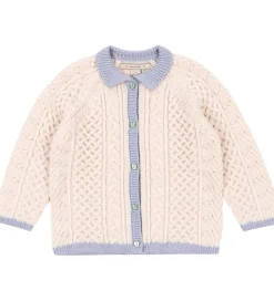 Striktrøjer-Konges Sløjd Cardigan - Emma - Uld - Strik - Off White