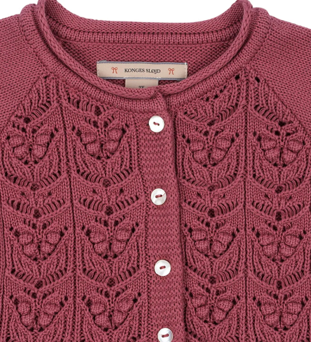 Konges Sløjd Striktrøjer*Cardigan - Strik - Cabby - Deco Rose